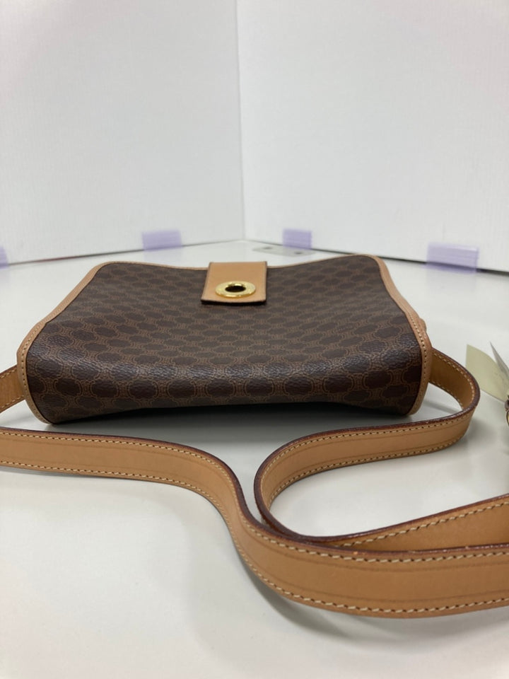 Celine Macadam Coated Toile Sac porté croisé
