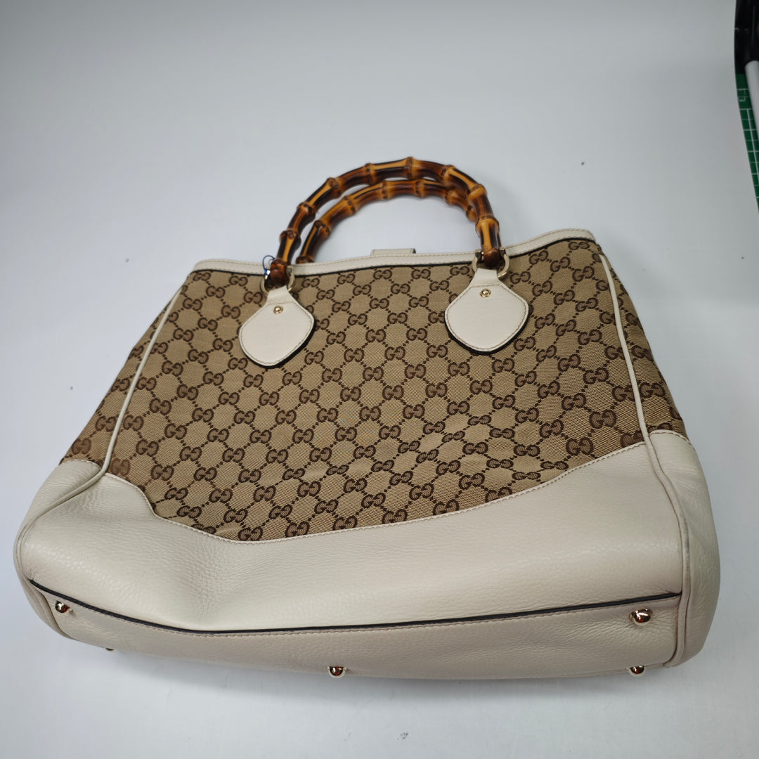 Gucci GG Toile Bamboo Diana Cabas
