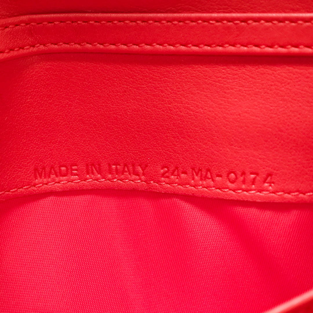 Dior Grained Cuir verni Mania Rendez Vouz Wallet on Chain