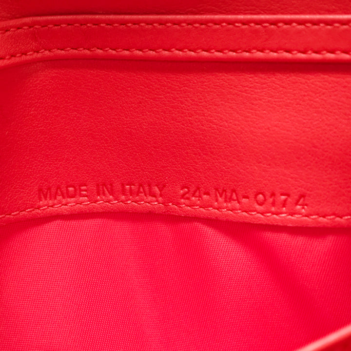 Dior Grained Cuir verni Mania Rendez Vouz Wallet on Chain