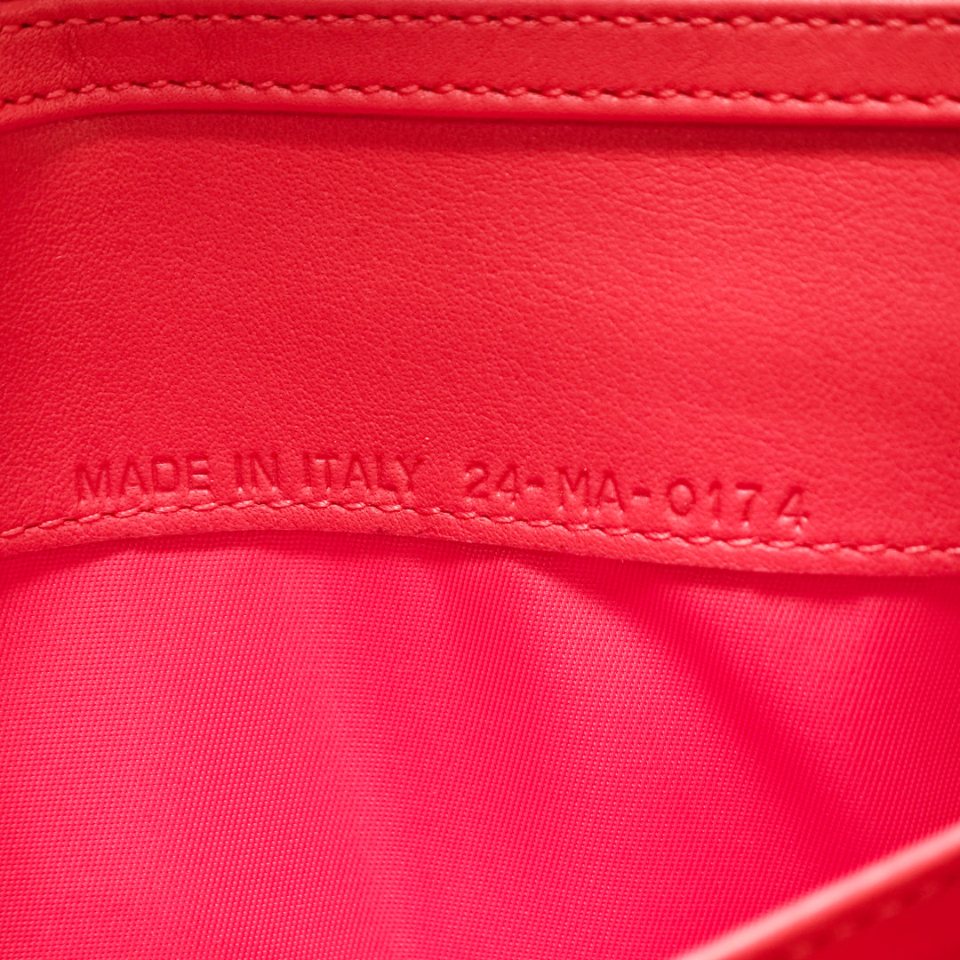 Dior Grained Cuir verni Mania Rendez Vouz Wallet on Chain