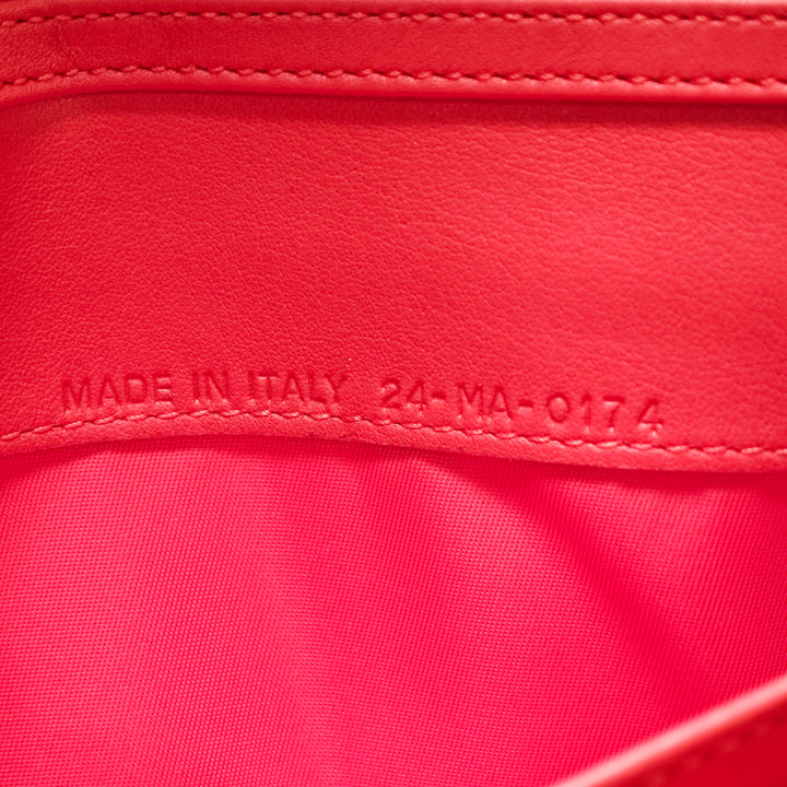Dior Grained Cuir verni Mania Rendez Vouz Wallet on Chain