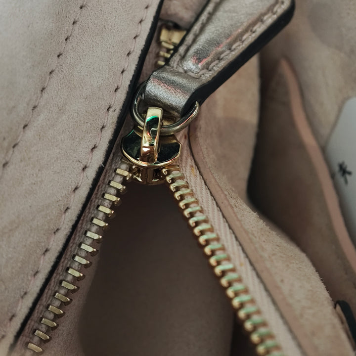 Dior Small Metallic Cuir de veau grainé Cannage Supple Lady Dior