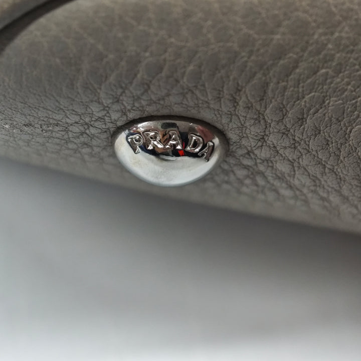 Prada Vitello Daino Side Zip Convertible Cabas