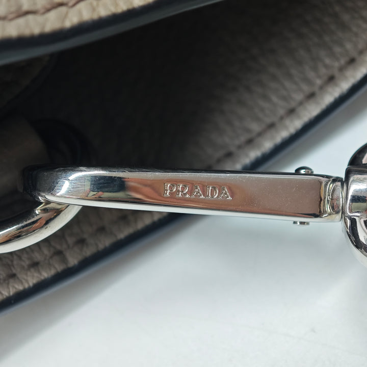 Prada Vitello Daino Side Zip Convertible Cabas