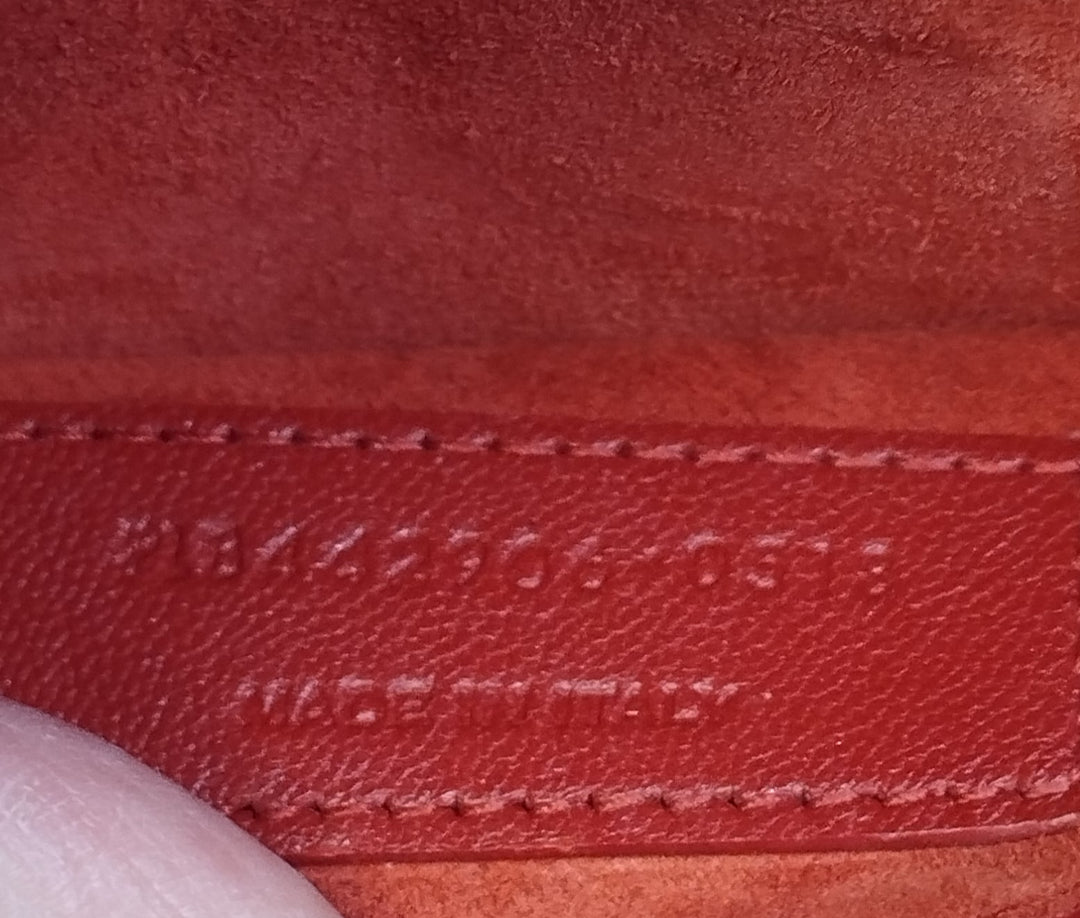 Saint Laurent Medium Croc embossé Cuir Monogram Sunset Sac porté croisé