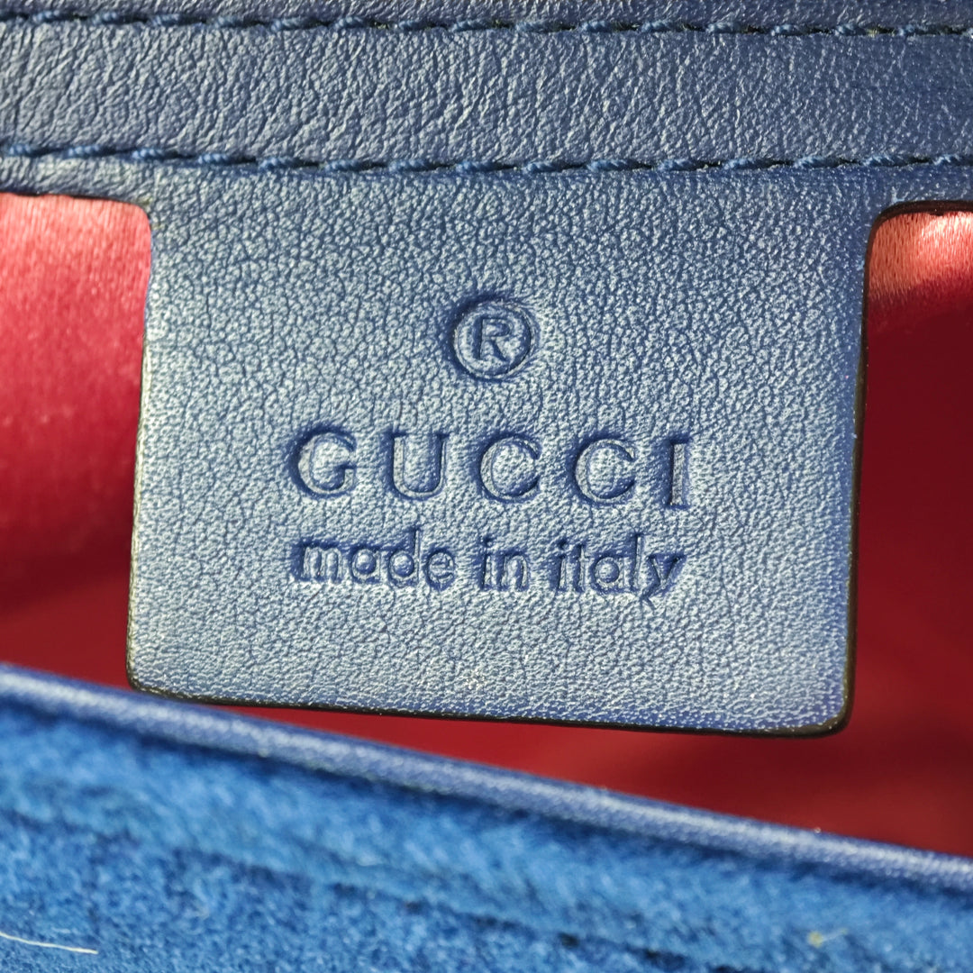 Gucci Medium GG Marmont Matelasse Velours Sac bandoulière