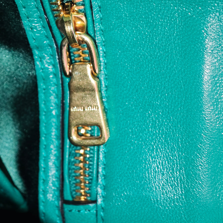 Miu Miu Mini Cuir de chèvre Madras Click sac à anse supérieure