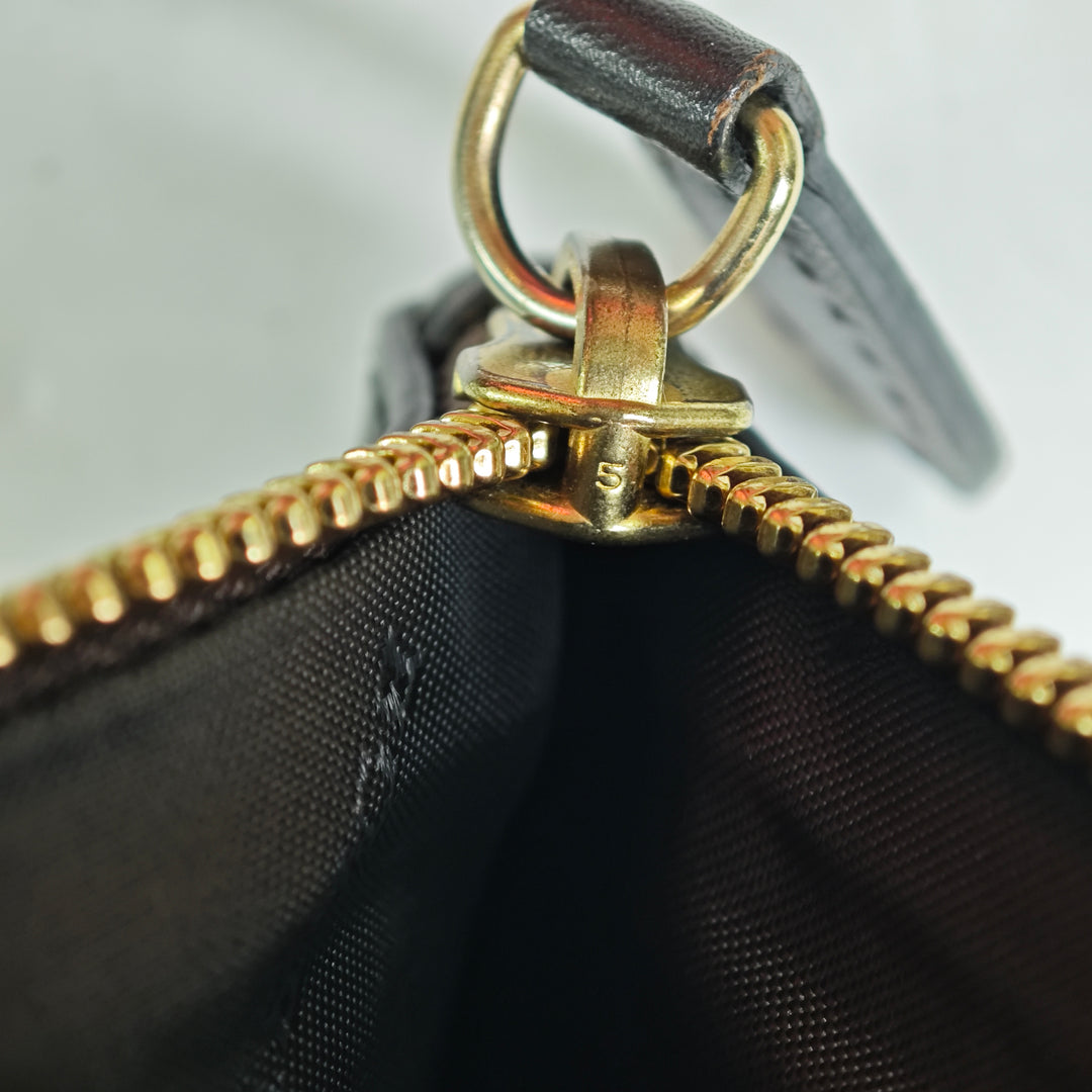 Burberry Haymarket Check Coated Toile Adeline Fold over Pochette