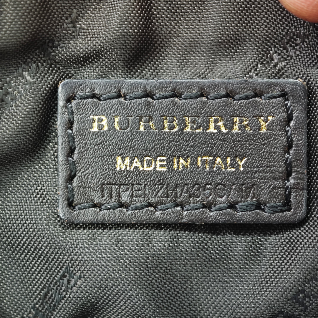Burberry Haymarket Check Coated Toile Adeline Fold over Pochette