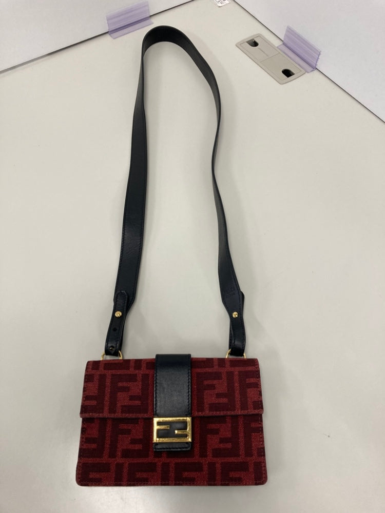 Fendi Zucca Toile Convertible Baguette Pochette