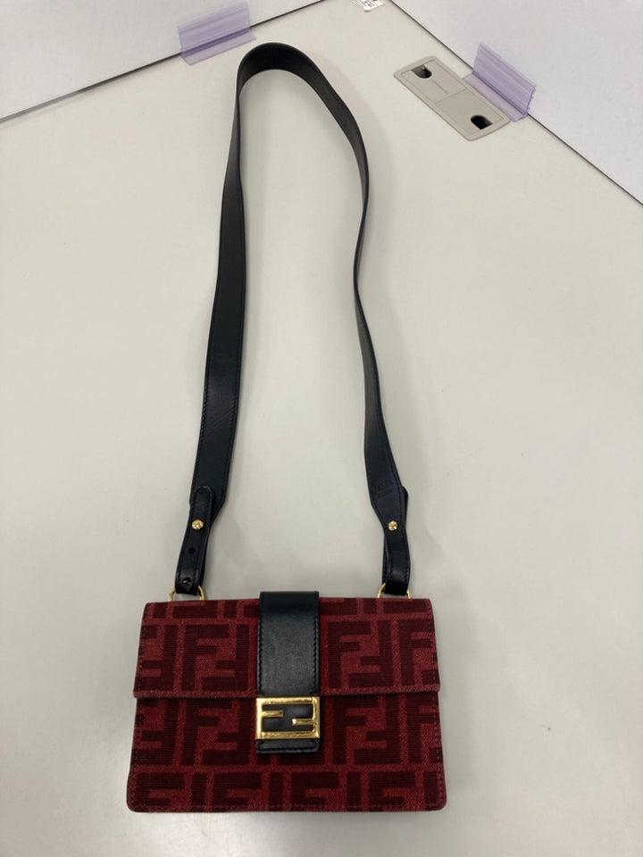 Fendi Zucca Toile Convertible Baguette Pochette