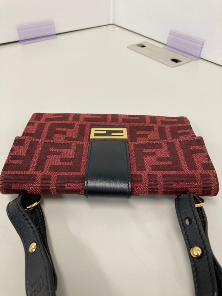 Fendi Zucca Toile Convertible Baguette Pochette