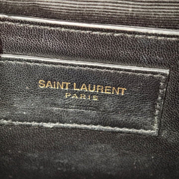 Saint Laurent Medium Grain De Poudre Monogram Kate Sac porté croisé