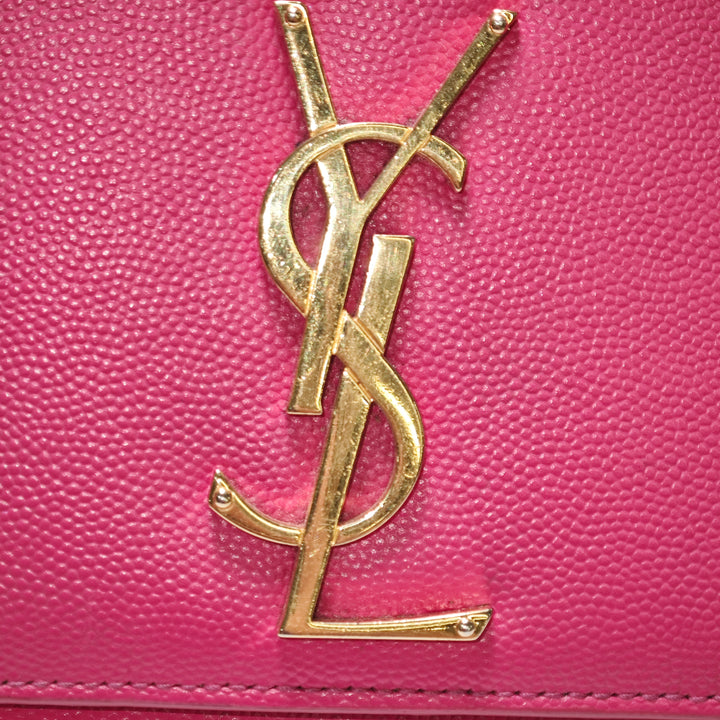 Saint Laurent Medium Grain De Poudre Monogram Kate Sac porté croisé
