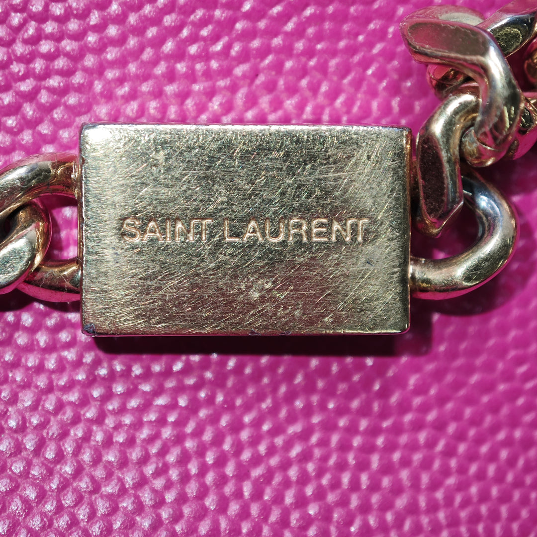 Saint Laurent Medium Grain De Poudre Monogram Kate Sac porté croisé