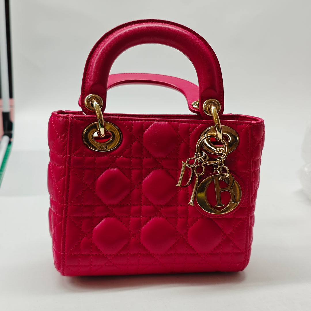 Dior Mini Cuir d’agneau Cannage Lady Dior