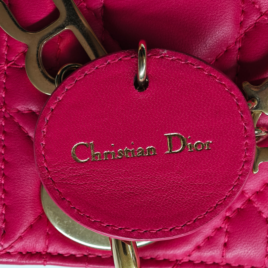 Dior Mini Cuir d’agneau Cannage Lady Dior
