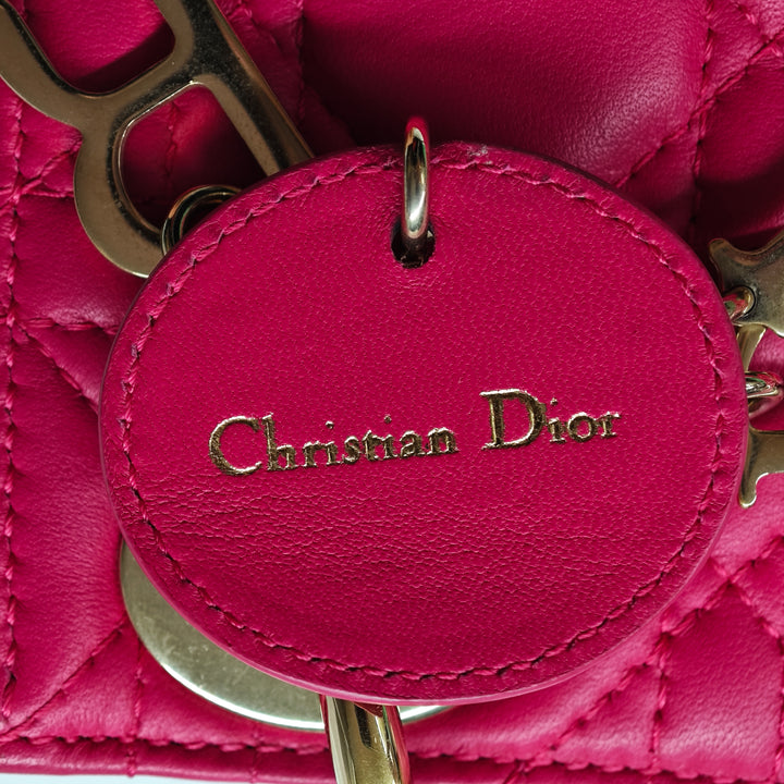 Dior Mini Cuir d’agneau Cannage Lady Dior