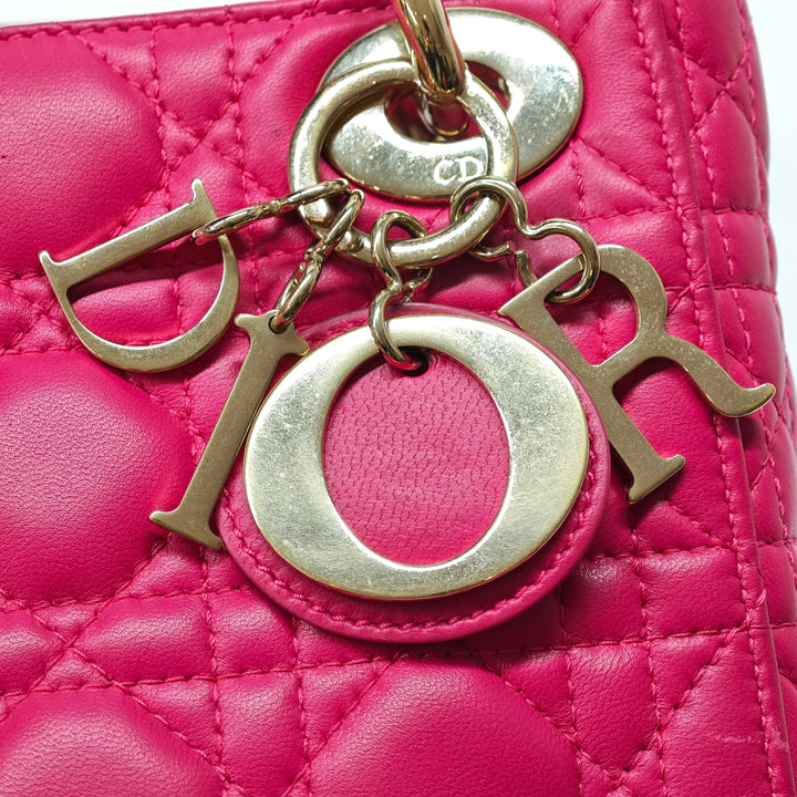 Dior Mini Cuir d’agneau Cannage Lady Dior