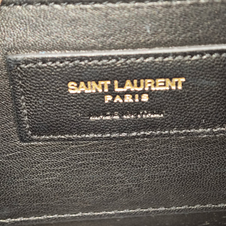 Saint Laurent Small Chevron Cuir de veau Monogram Sac enveloppe