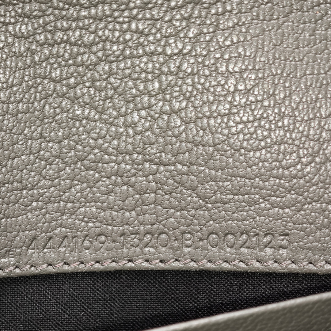 Balenciaga Cuir de chèvre Motocross Metallic Edge Wallet on Chain