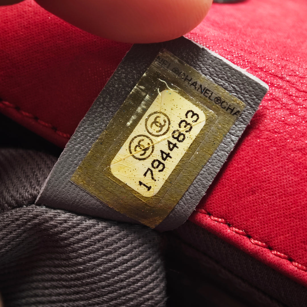 Chanel Mini CC Iridescent Cuir de veau Diamond Stitch à rabat