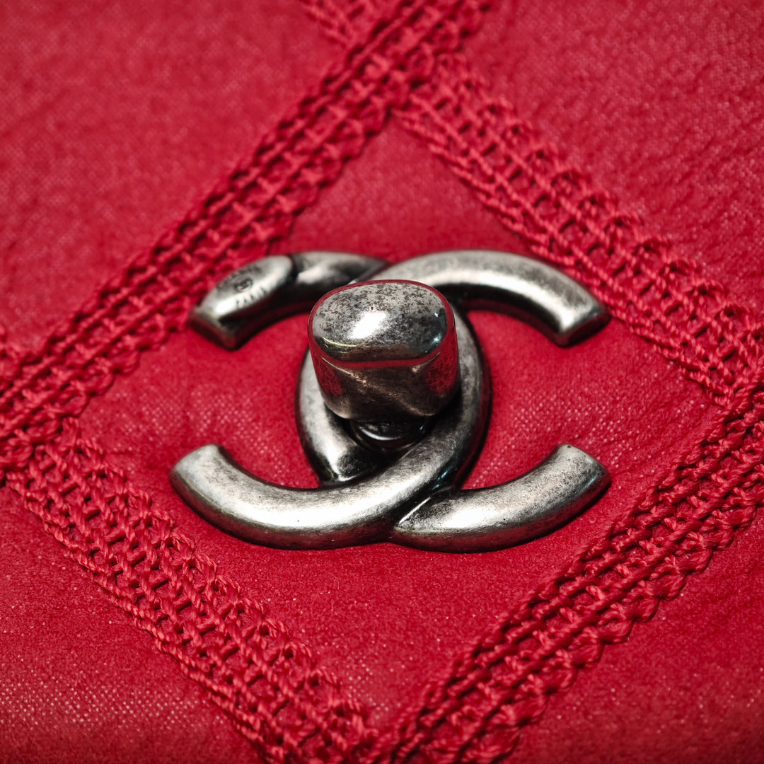 Chanel Mini CC Iridescent Cuir de veau Diamond Stitch à rabat