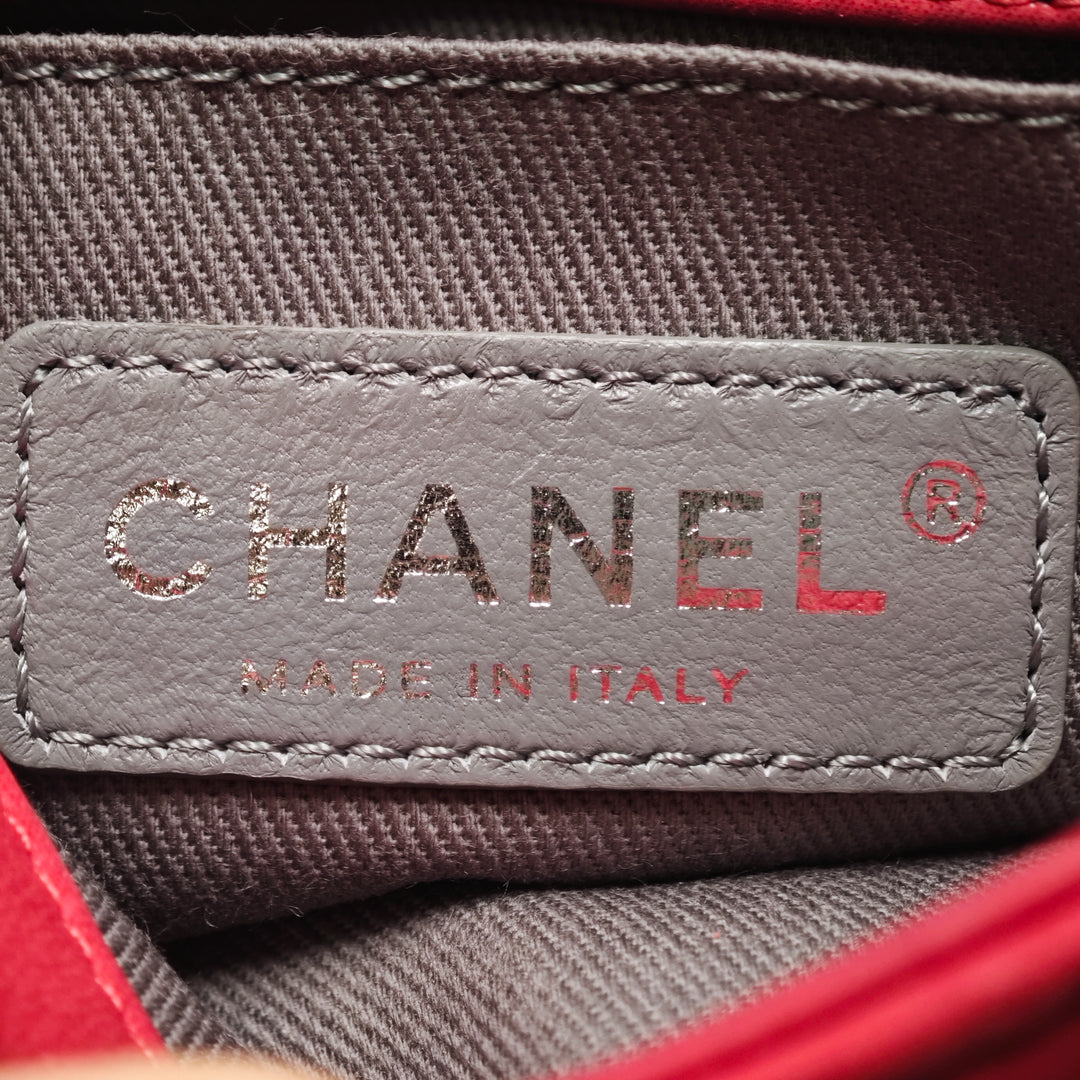 Chanel Mini CC Iridescent Cuir de veau Diamond Stitch à rabat