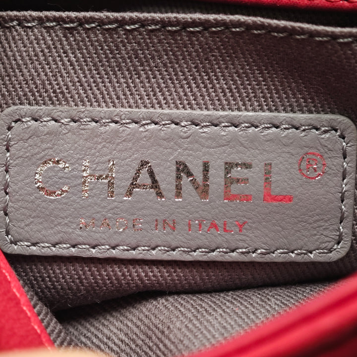 Chanel Mini CC Iridescent Cuir de veau Diamond Stitch à rabat