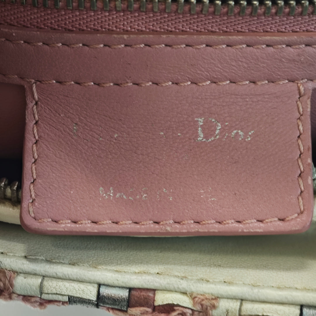 Dior Medium Woven Cuir d’agneau et Tweed Lady Dior
