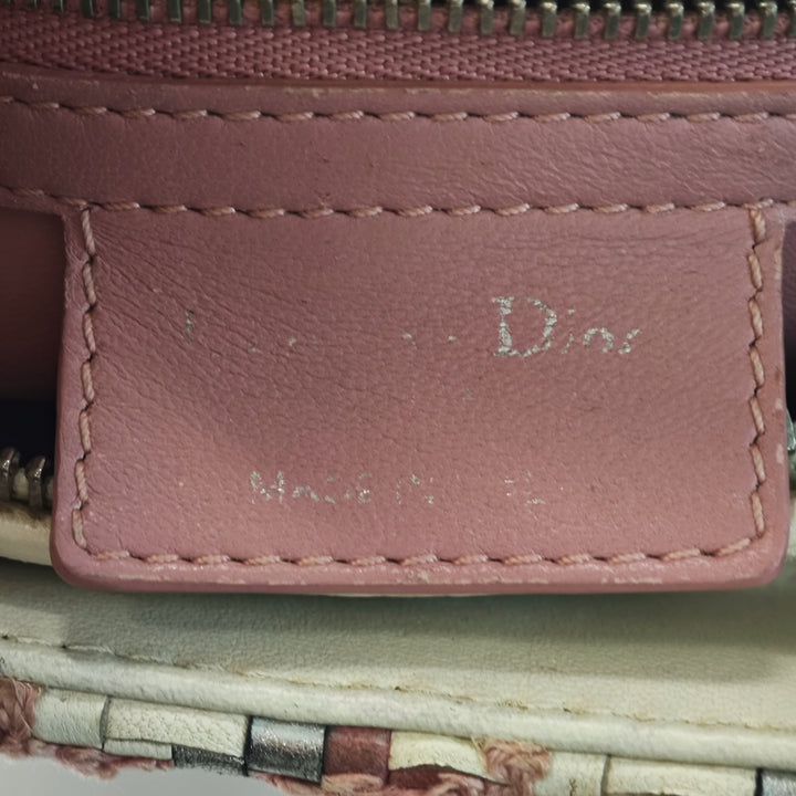Dior Medium Woven Cuir d’agneau et Tweed Lady Dior