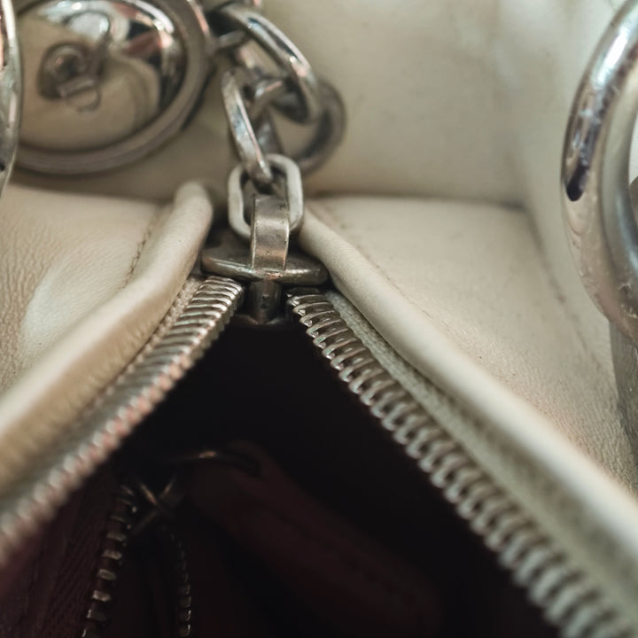 Dior Medium Woven Cuir d’agneau et Tweed Lady Dior