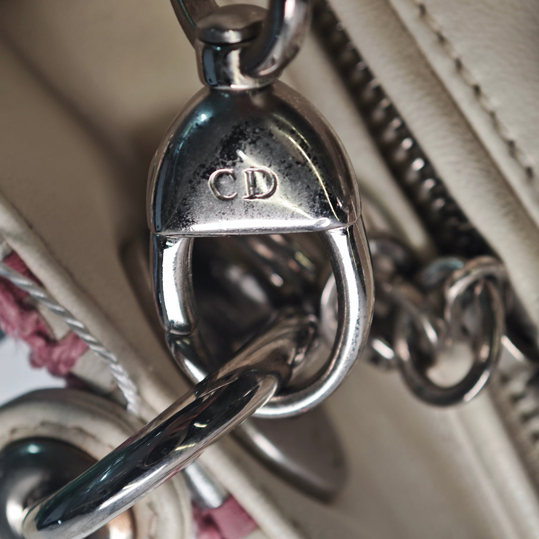 Dior Medium Woven Cuir d’agneau et Tweed Lady Dior