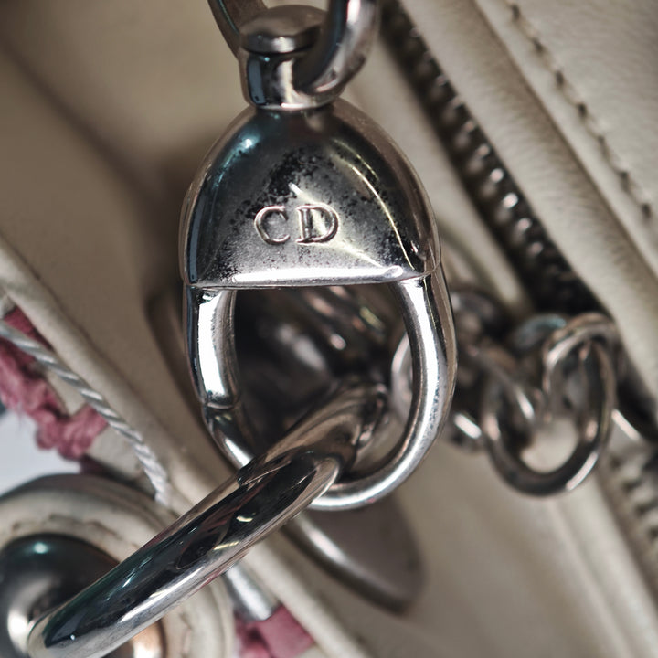 Dior Medium Woven Cuir d’agneau et Tweed Lady Dior