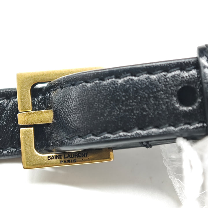 Saint Laurent Smooth Cuir de veau Sac porté croisé