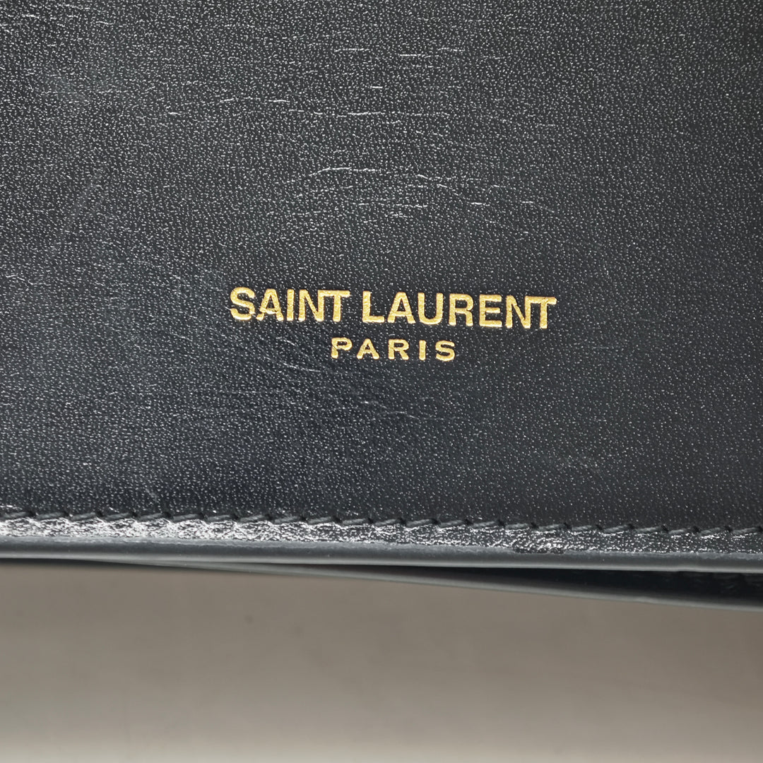 Saint Laurent Smooth Cuir de veau Sac porté croisé