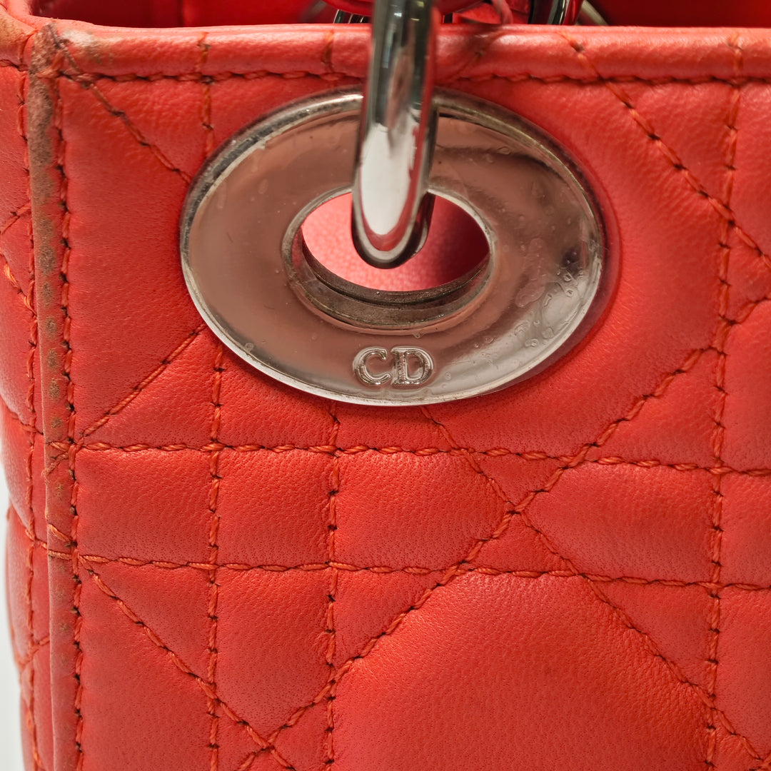 Dior Mini Cuir d’agneau Cannage Lady Dior