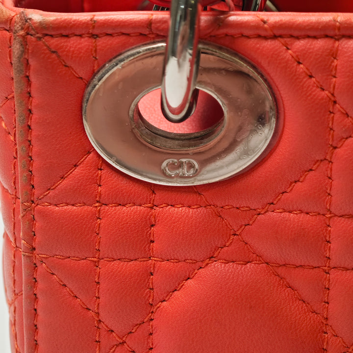 Dior Mini Cuir d’agneau Cannage Lady Dior