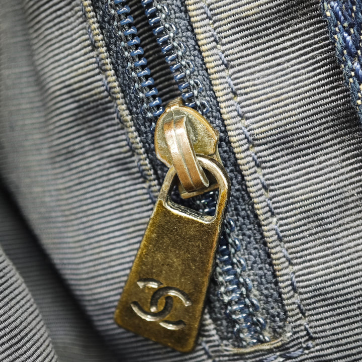 Chanel CC Jean et Cuir Cabas