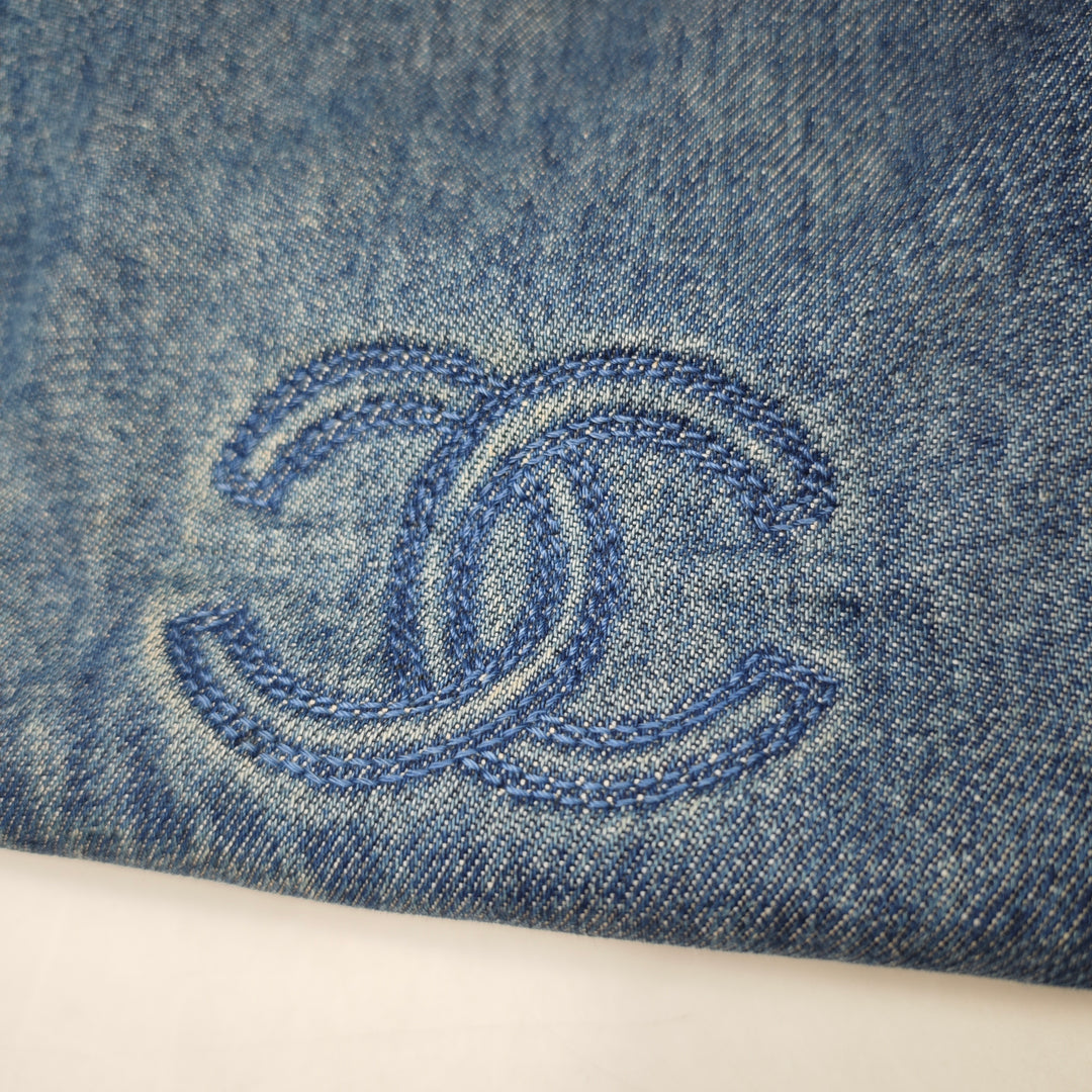 Chanel CC Jean et Cuir Cabas