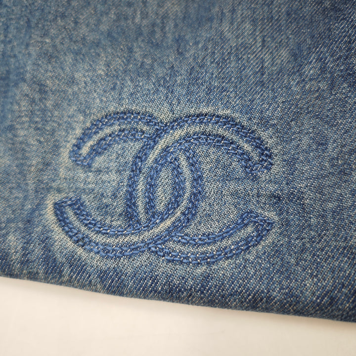 Chanel CC Jean et Cuir Cabas