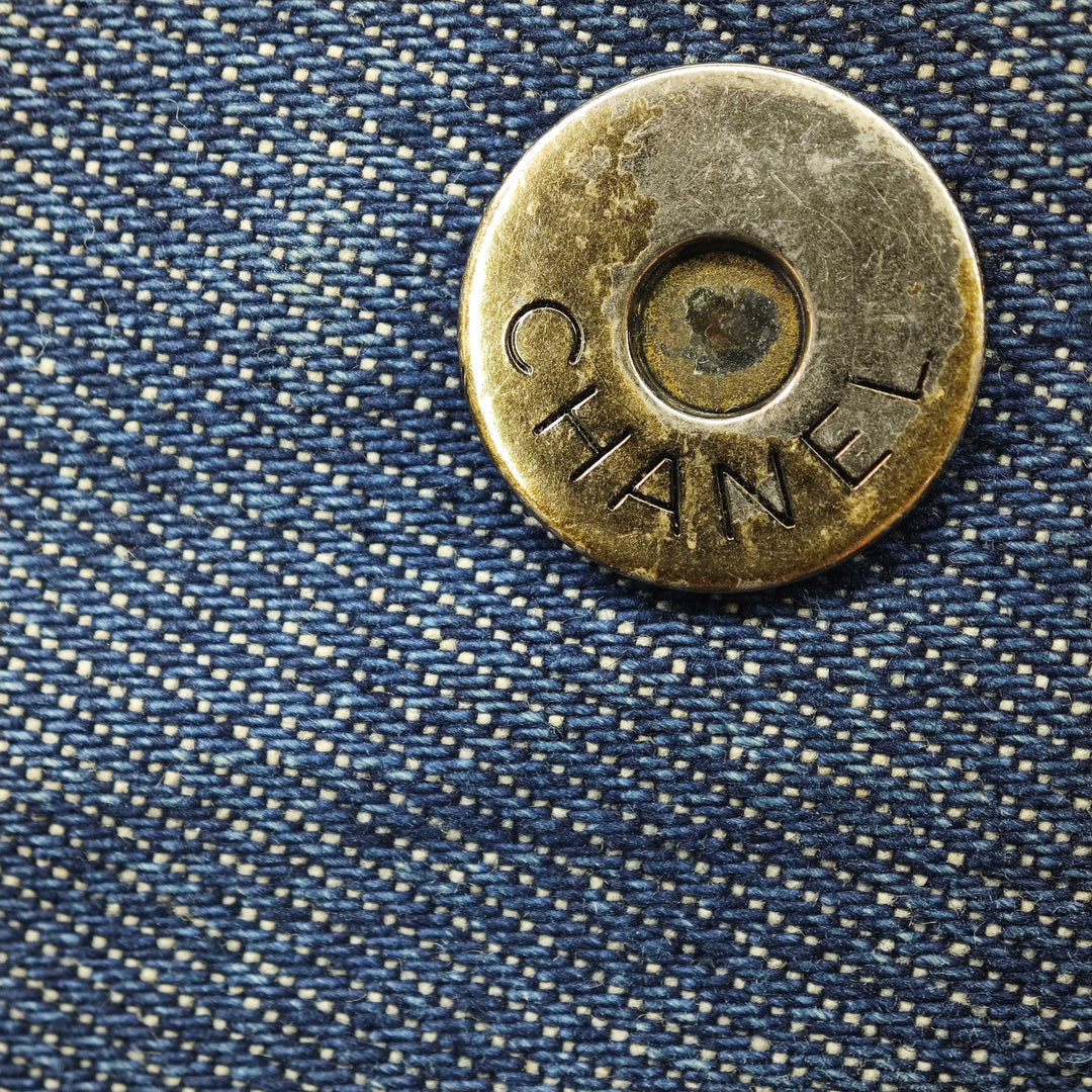 Chanel CC Jean et Cuir Cabas