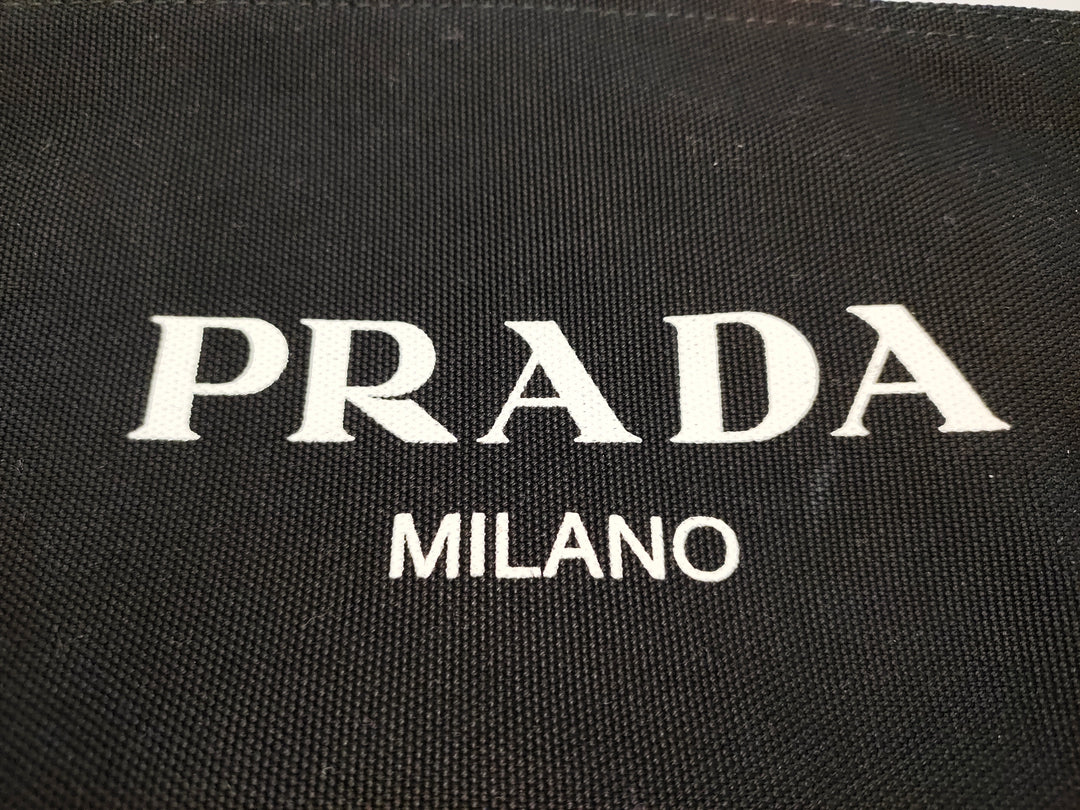 Prada Canapa Toile Logo Wrislet Pochette