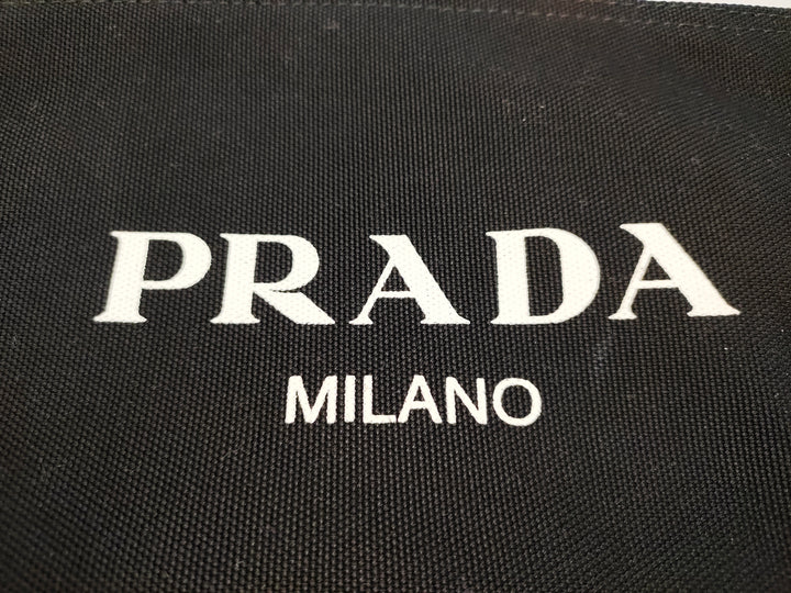 Prada Canapa Toile Logo Wrislet Pochette