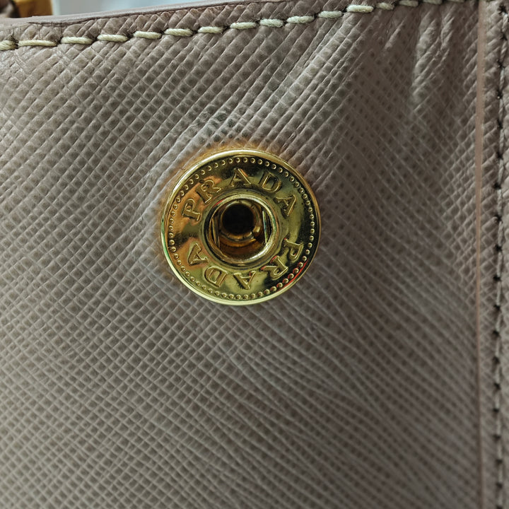 Prada Large Saffiano Lux Galleria Double Zip Sac