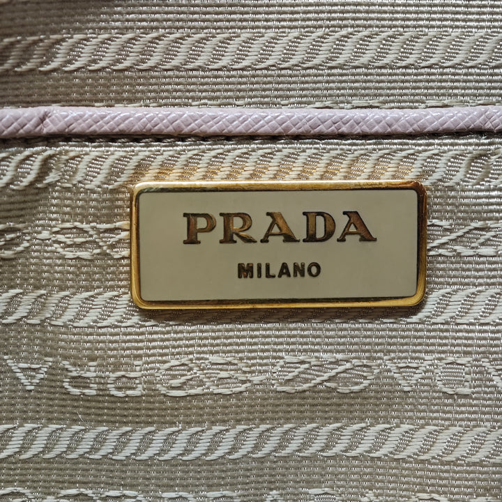 Prada Large Saffiano Lux Galleria Double Zip Sac