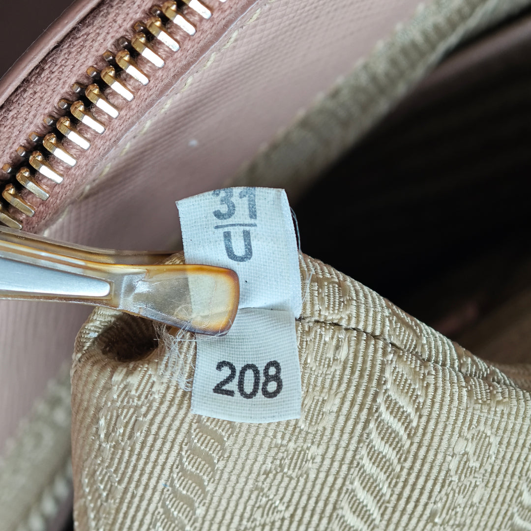 Prada Large Saffiano Lux Galleria Double Zip Sac