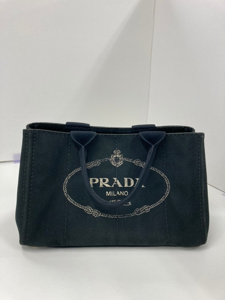 Prada Toile Canapa Logo Cabas