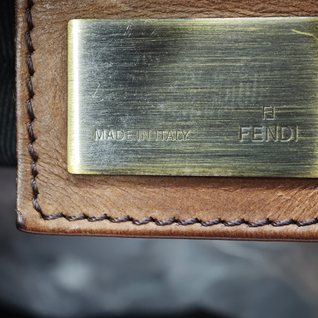 Fendi Zucca Toile FF Flat Messenger Sac